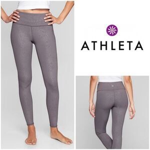 ATHLETA Snake Print Leggings Tights Grey XS